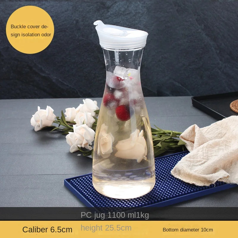 Transparente BPA-freie Wasserflasche mit Auslaufsicherem Deckel – 1,0L Kunststoff