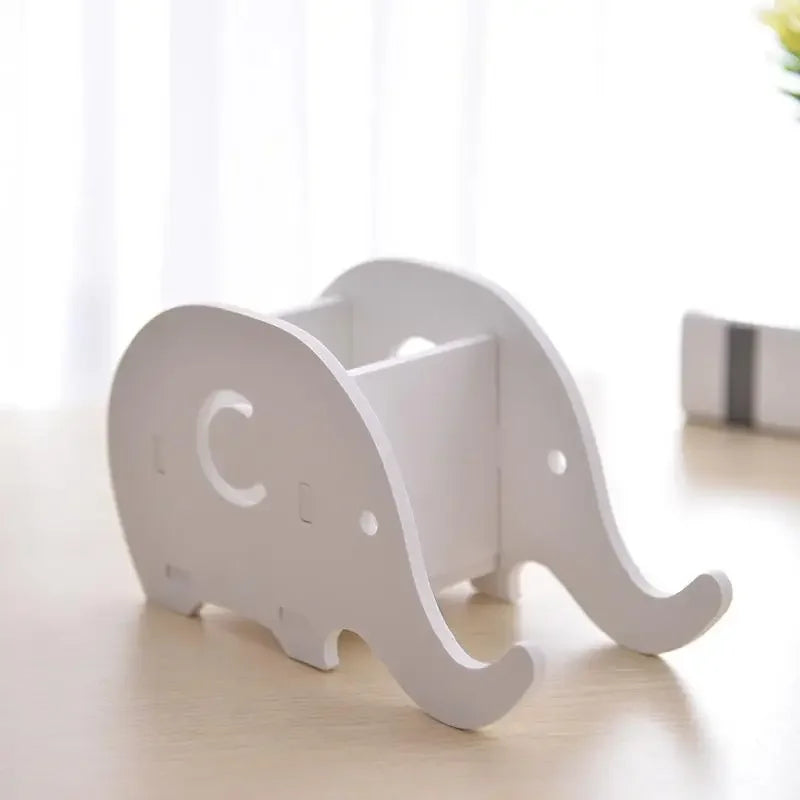 Holz Penrack und Handy Halter Elefanten Design für Home Office