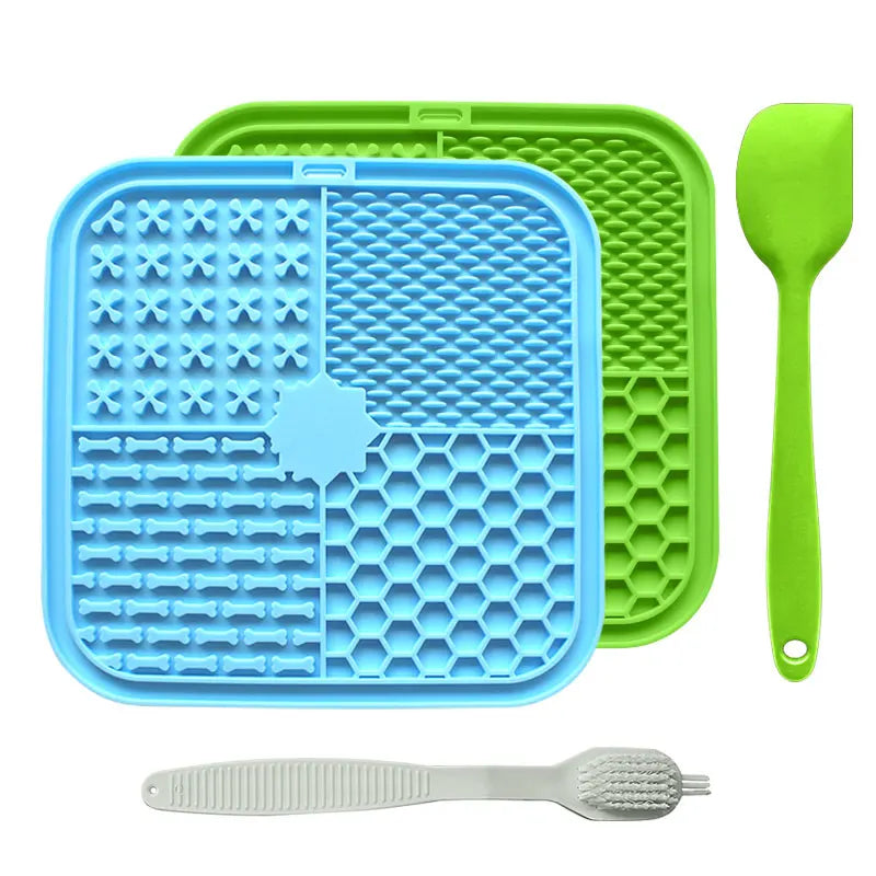 Beruhigende Leckmatte für Hunde mit Saugnapf – Langsames Füttern