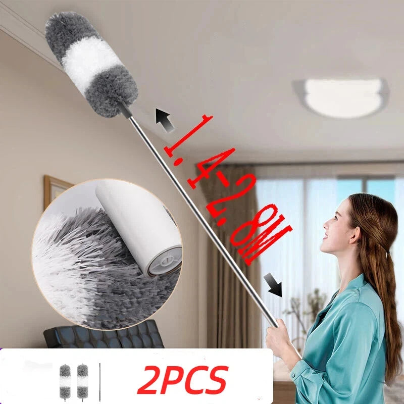 Mikrofaser Staubwedel Ausziehbar für Auto Möbel Reinigung Lücke