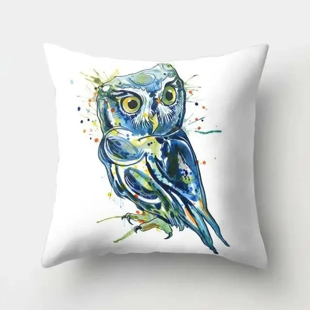 Dekorativer Kissenbezug mit Eulenmuster für gemütliches Wohnen