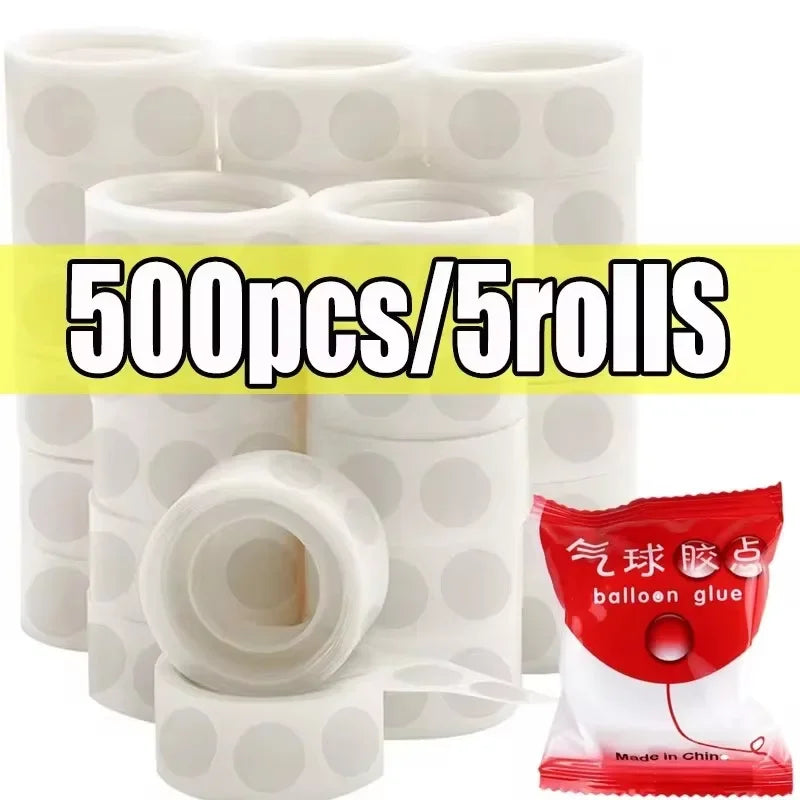 Abnehmbare Doppelseitige Klebepunkte für Ballon Deko - DIY – Klar - Vielseitig