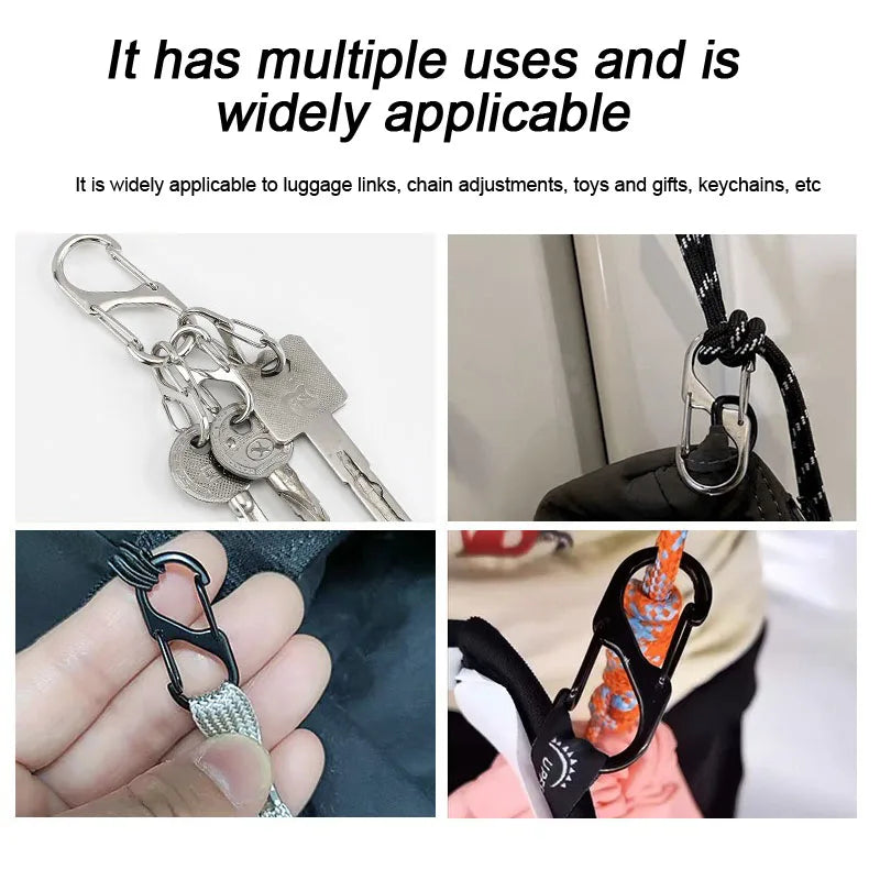 5 Oder 10 Taktische S Typ Karabiner Aluminium Schlüsselbund Camping