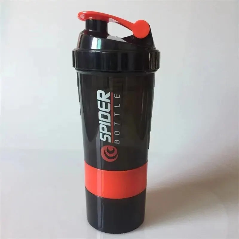 3-lagiger Shake-Becher für Proteinpulver Fitness Sport Rührfunktion Groß