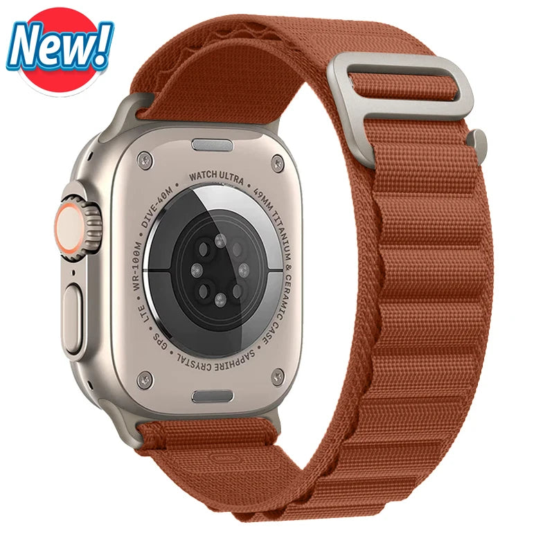 Vielseitiges Nylon Armband für Apple Watch Ultra und Series Modelle