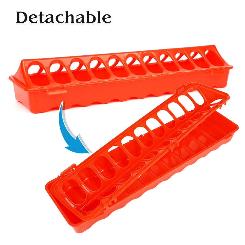 Kunststoff-Flip-Top-Futterspender für Geflügel vielseitig und praktisch