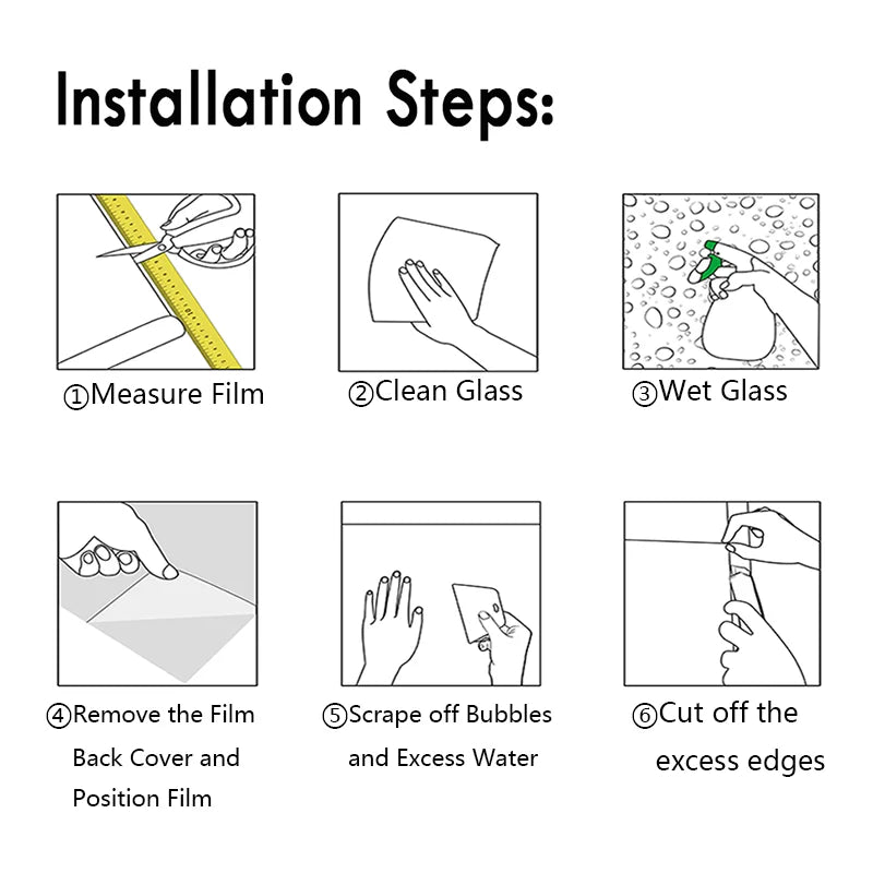 Mattierte Sichtschutzfolie mit Streifenmuster für Glasfenster
