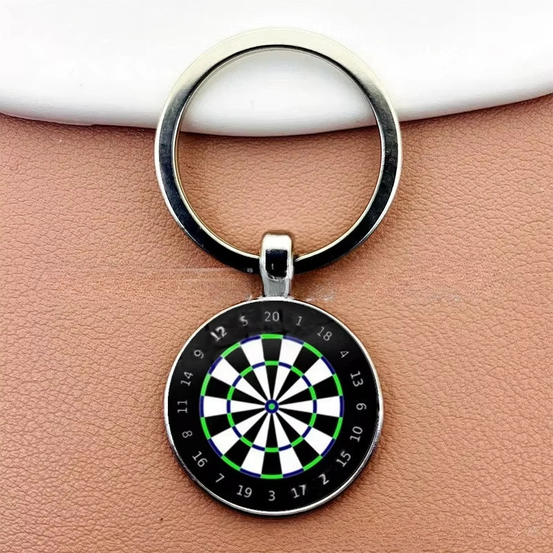 Dart Ziel Schlüsselanhänger Retro Stil Metall Anhänger Unisex Geschenkidee