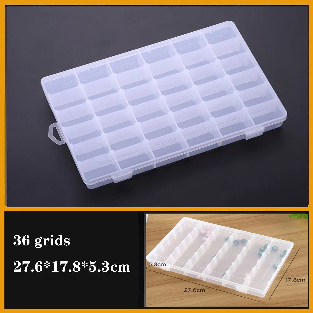 Vielseitiger transparenter Organizer für Kleinteile: Schmuck, Werkzeug, Büro