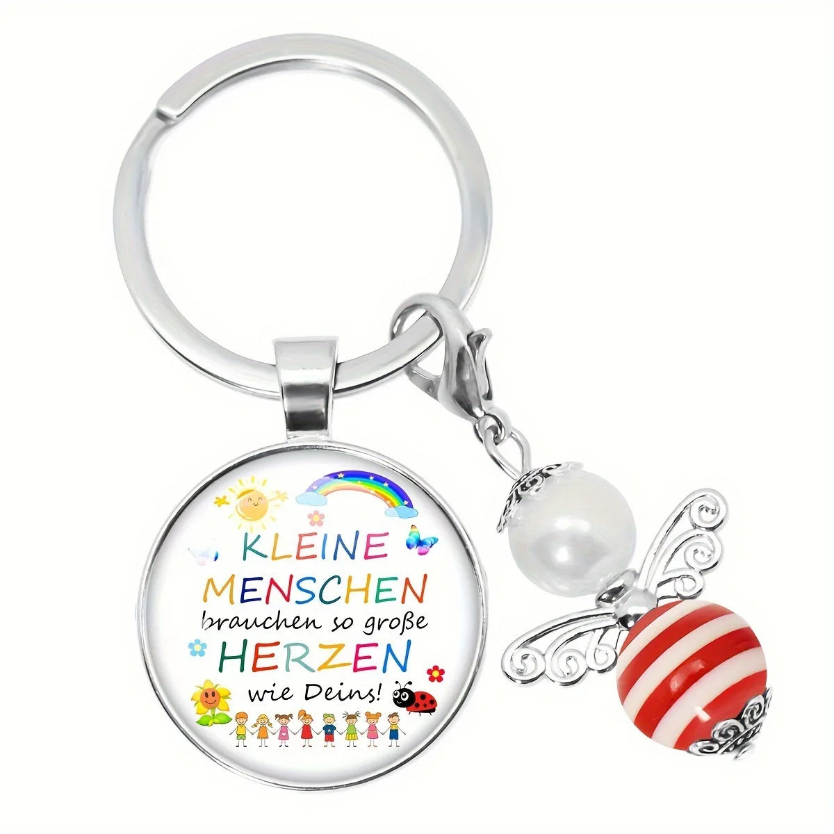 Herz Schlüsselanhänger Geschenk für Betreuer und Pädagogen