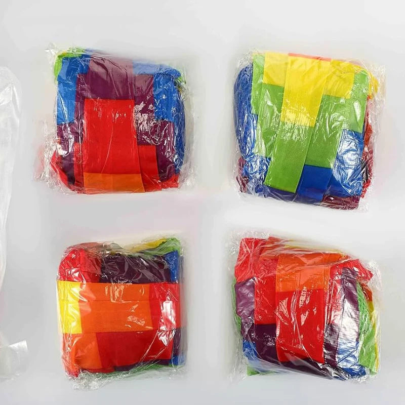 Regenbogen Meteorball für Outdoor Spiele - Motoriktraining | 90cm Wurfball