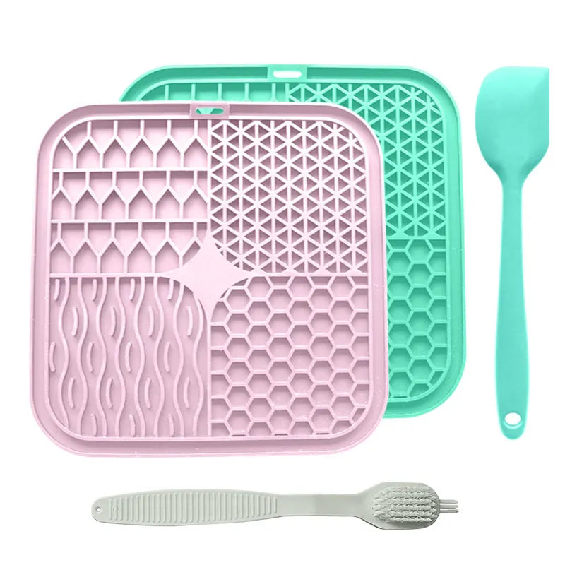 Beruhigende Leckmatte für Hunde mit Saugnapf – Langsames Füttern