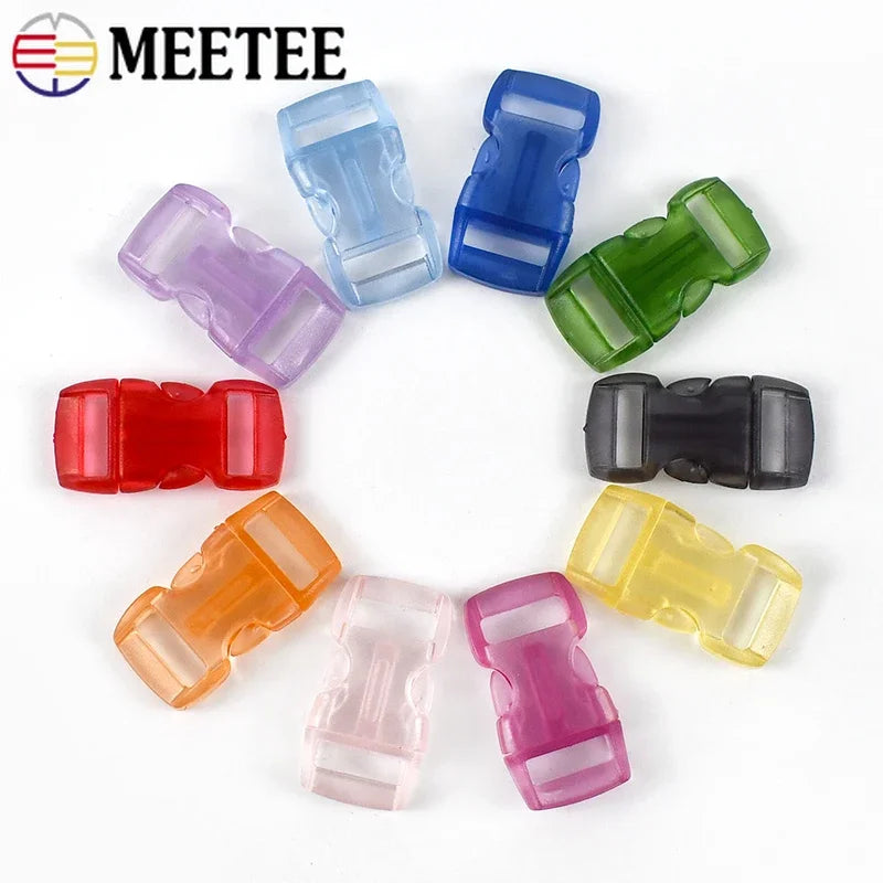 Vielseitige 10mm Kunststoff Schnellverschluss Schnallen DIY Zubehör