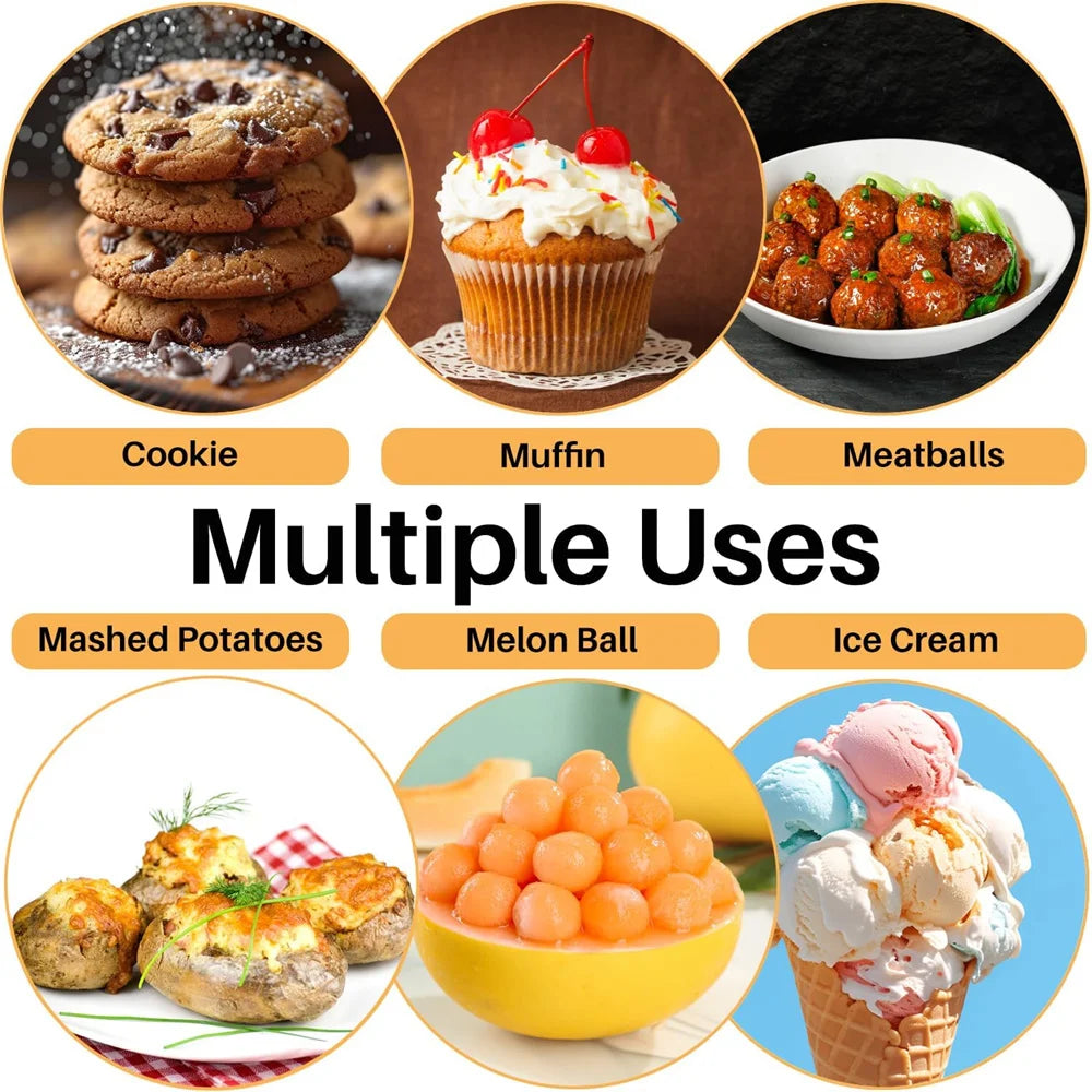 Praktische Eisschaufel aus Edelstahl für Keksteig und Eis