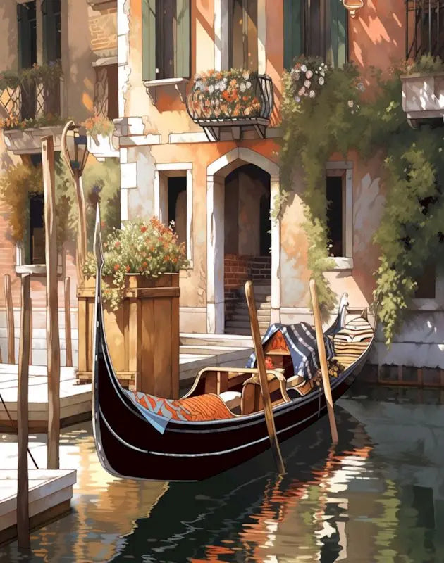 DIY Malen Nach Zahlen Stadtbild Leinwand Acrylfarben Set für Raumdekoration