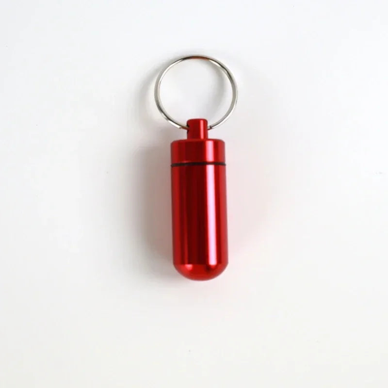 Wasserdichte Mini Pillendose aus Aluminium für Reisen und Alltag