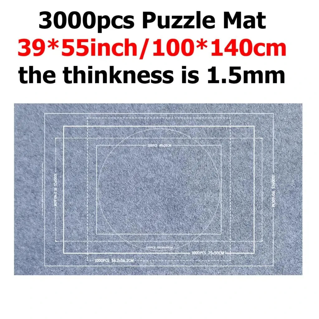 Puzzle Lagerung Matte als rutschfeste Decke für 1500-3000 Teile