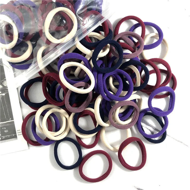 20/50 Teile/satz Haarbänder für Frauen Mädchen Grundlegende Haar Gummi Krawatten Seile 4 cm Einfache Elastische Stirnband Haar Zubehör pferdeschwanz Halter - Yabubest - Home & More