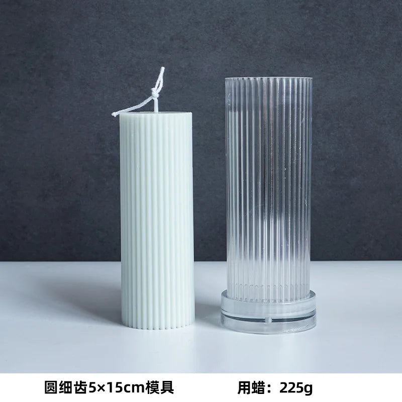 Nordic Stil Zylindrische Acryl Kerzenform DIY Geometrisches Design