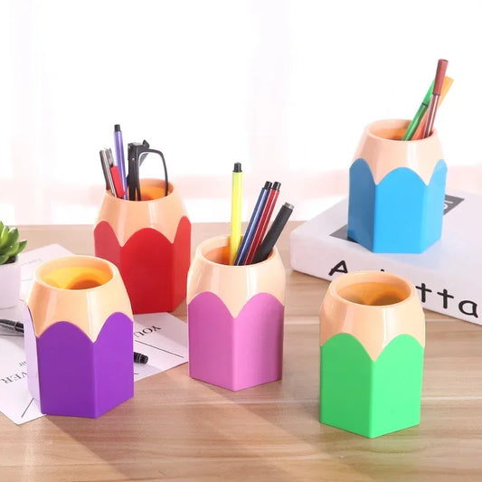 Kreativer quadratischer Stifthalter Kunststoff Organizer für Schule Büro