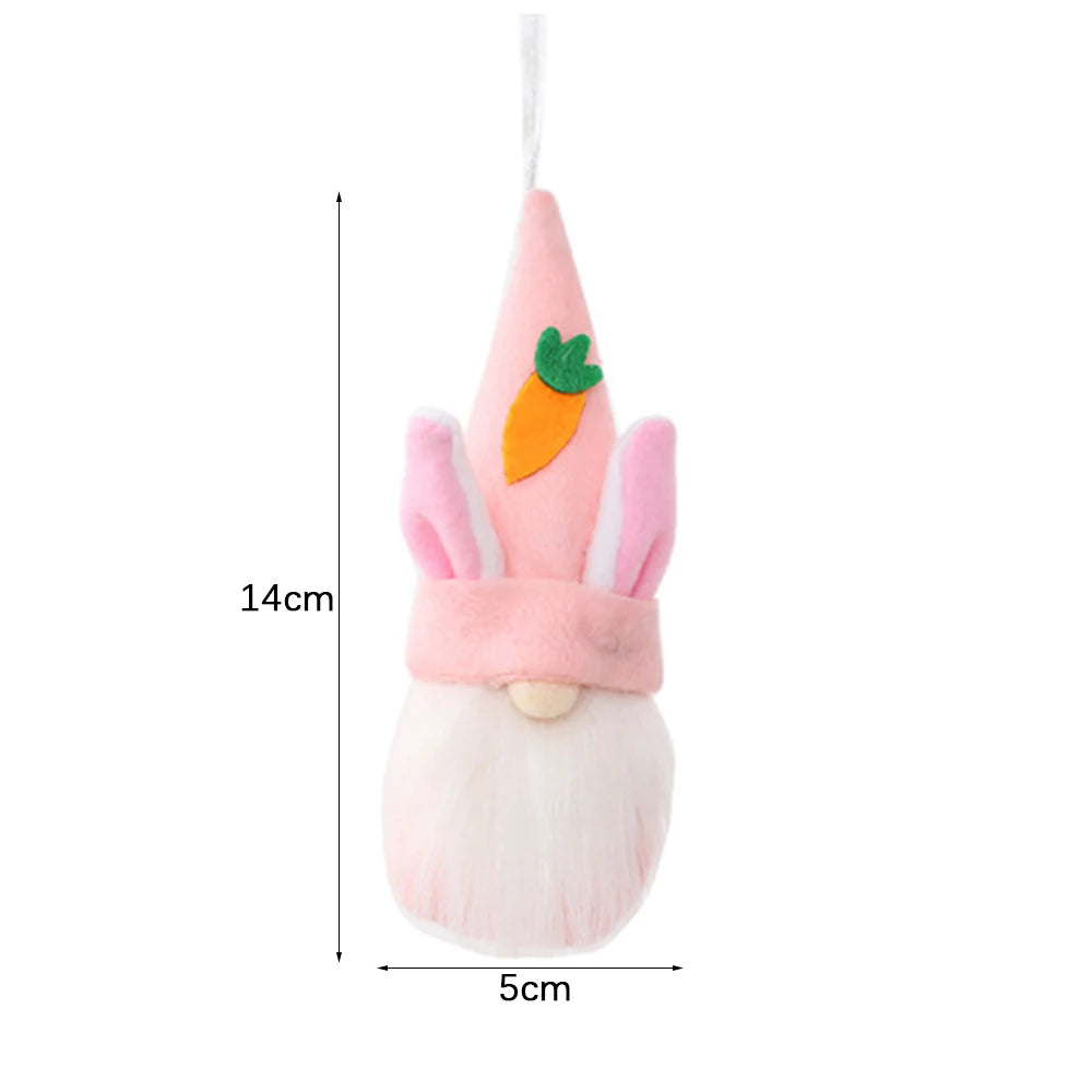 Ostern Zwerg-Kaninchen Puppe Fröhliche Frühling Dekoration Hängend-Yabubest - Home & More