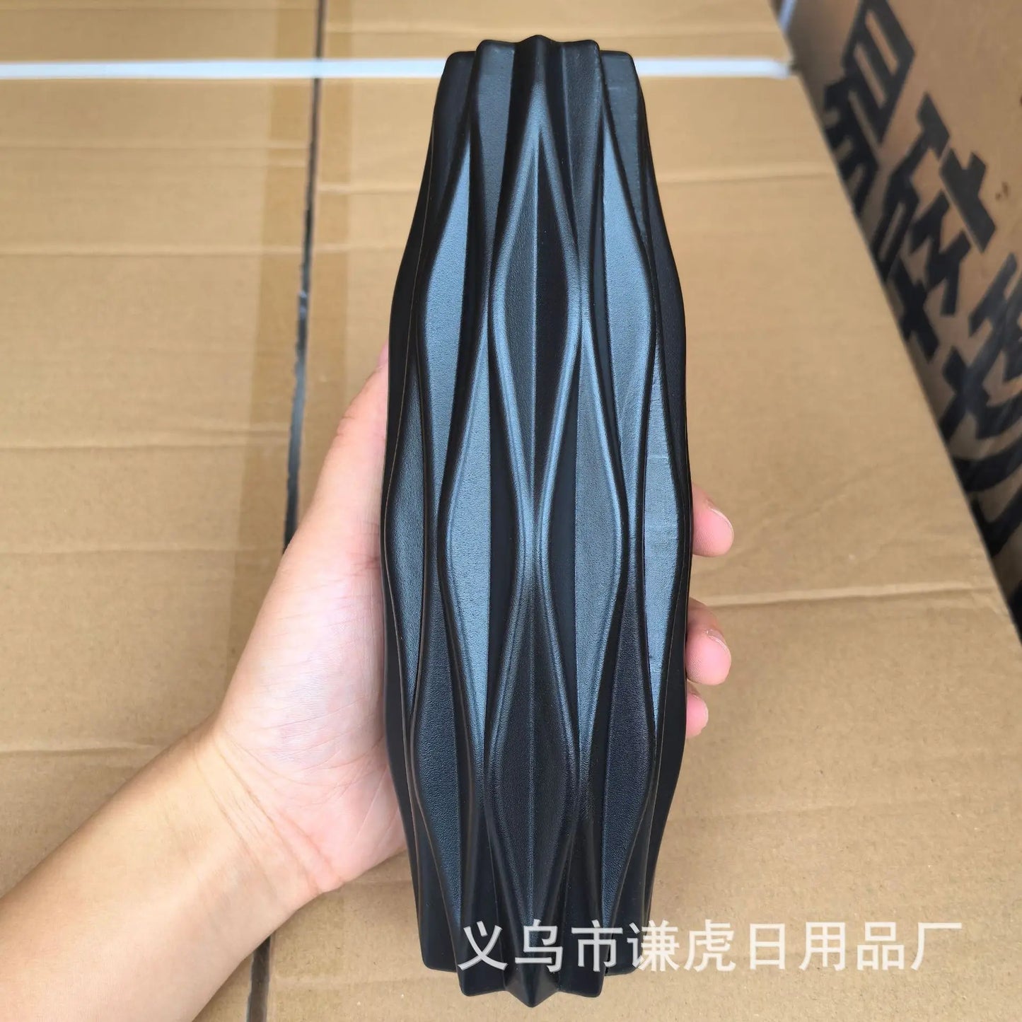 Moderne Kunststoff Blumenvase Weiß Rosa für Wohnraum Dekoration