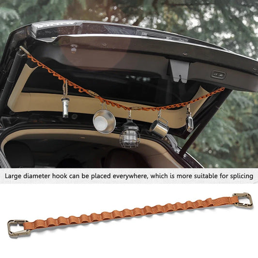 Multi-Clip Camping Wäscheleine mit 5 10 oder 18 Aufhängeringen Strap