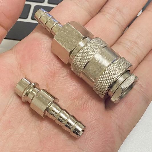 1 Set EU Typ Pneumatische Schnellkuppler für Luftkompressor 6mm 8mm 10mm