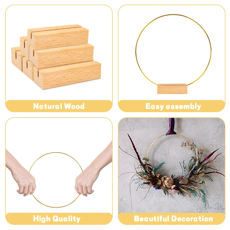 Metall Blumen Reifen Mittelstück Für Tischdekoration 15 30 cm