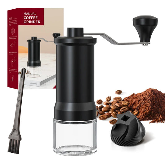Manuelle Kaffeemühle mit Keramik-Mahlkern und rutschfestem Griff