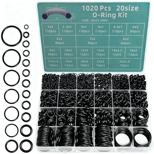 1020-teiliges Nitril-O-Ring Reparaturset in Box für Dichtungen
