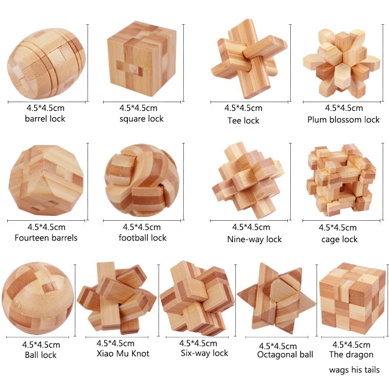 Holz 3D Puzzle Gehirnförderndes Lernspielzeug