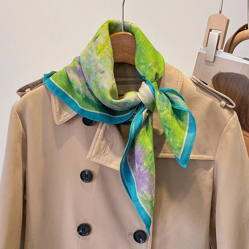 Vielseitiges Halstuch mit Druckmuster für Damen und alle Jahreszeiten