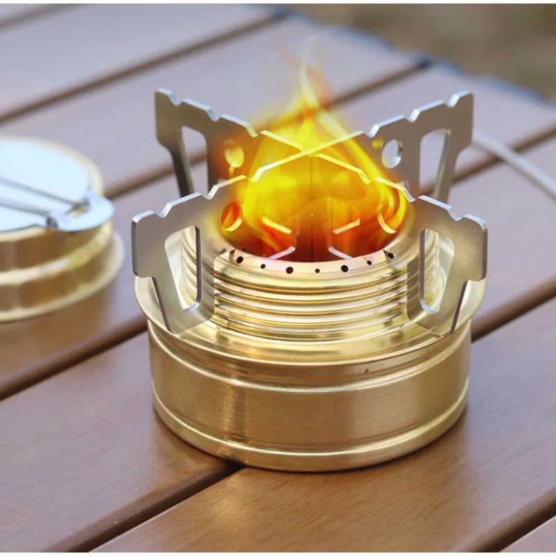 Camping Spiritus Herd Kreuzständer Edelstahl Kessel Rack Outdoor Set