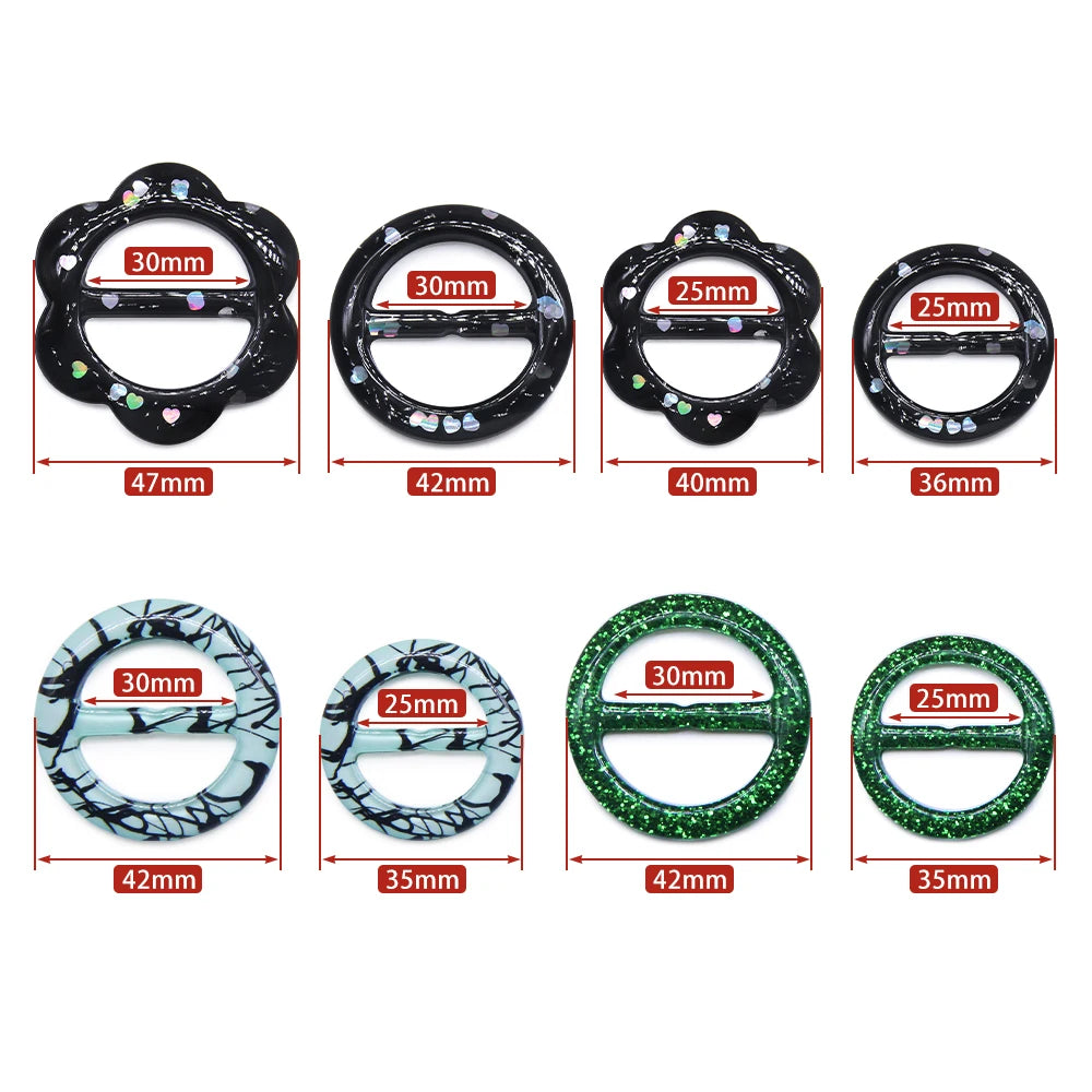 Modische T-Shirt Clips 2,5/3 cm in gemischten Farben aus Harz