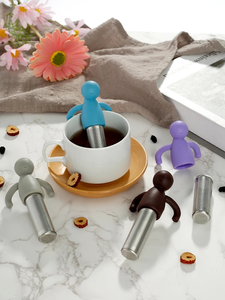 4-teiliges ultrafeines Teesieb aus Edelstahl für losen Tee