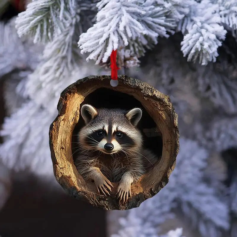Tierische Acryl Weihnachtsanhänger für festliche Dekoration