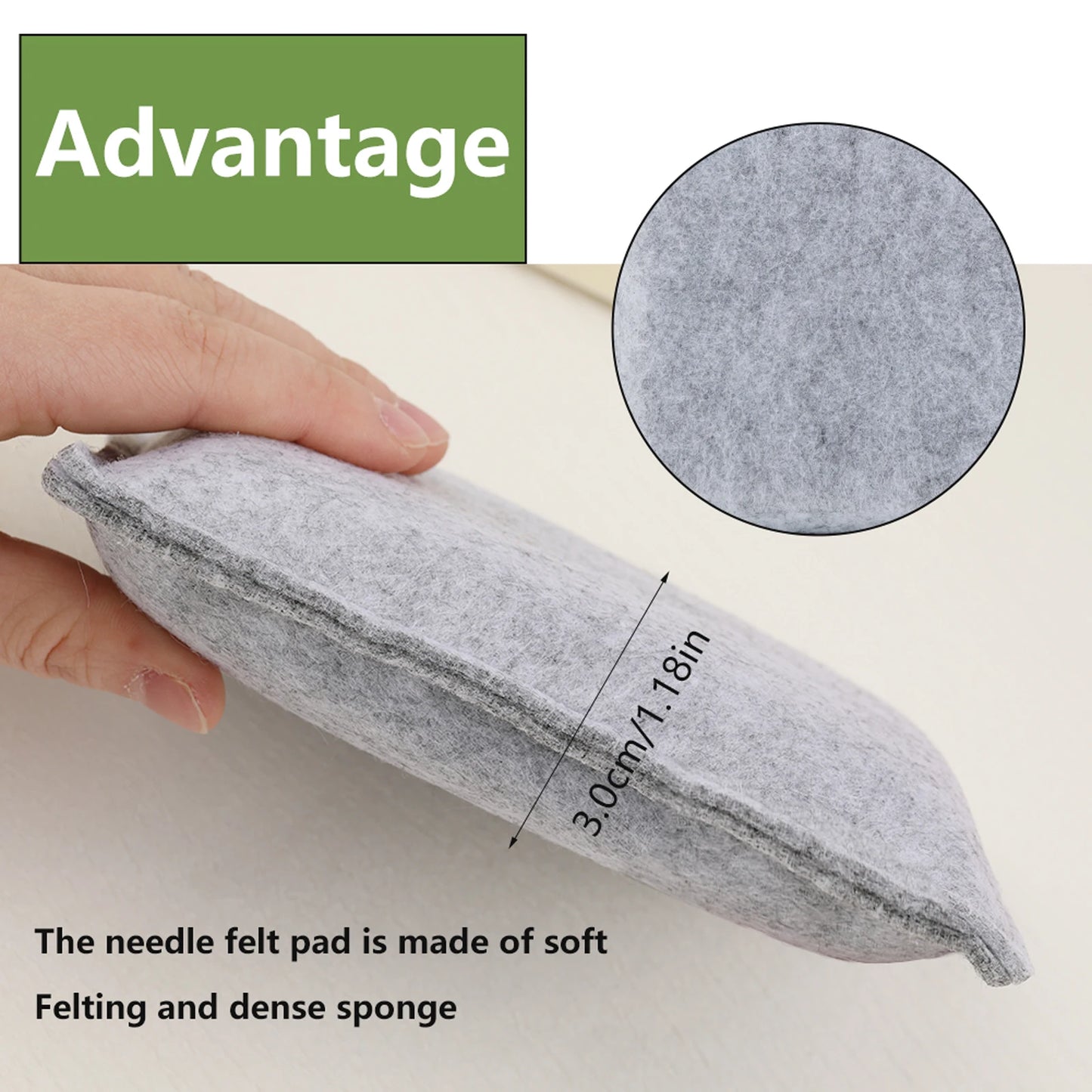 Filzunterlage mit Filznadelhalter für einfaches Filzen zu Hause