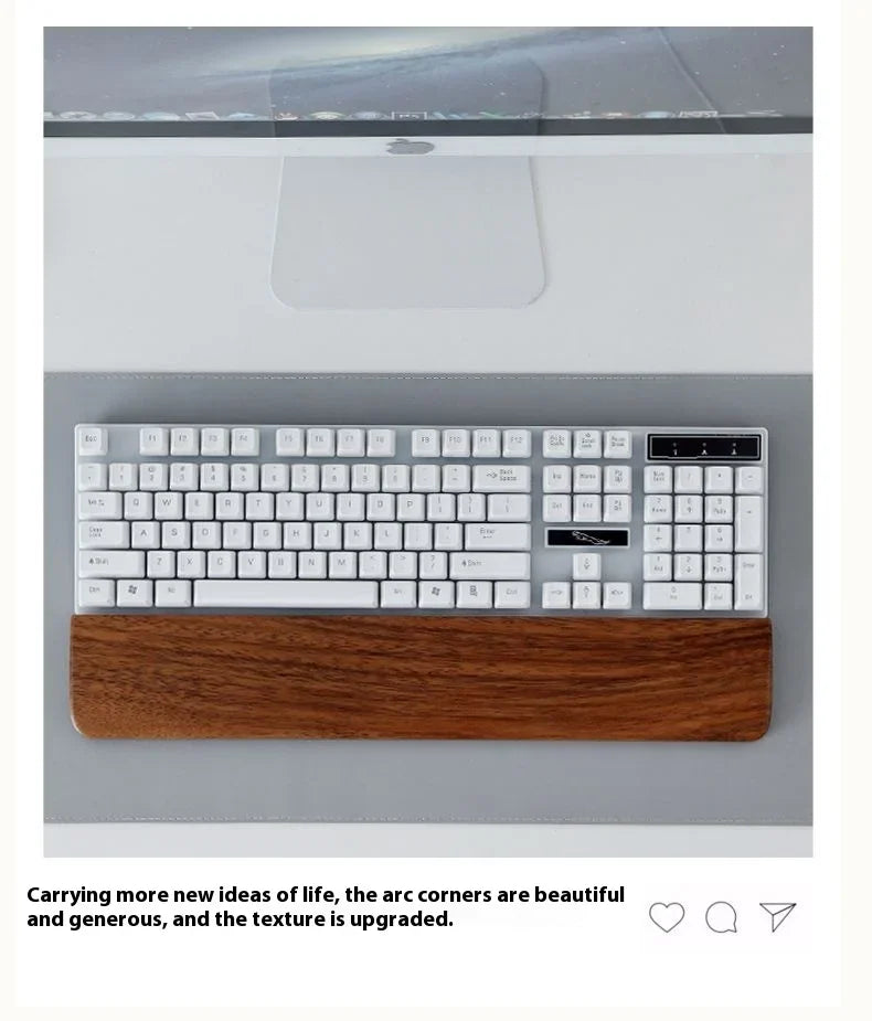 Ergonomische mechanische Holz Tastatur mit Handgelenkauflage