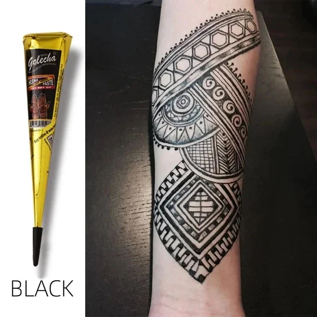 25g Mehrfarbiger Henna Kegel Tattoo Paste für temporäre Körperkunst