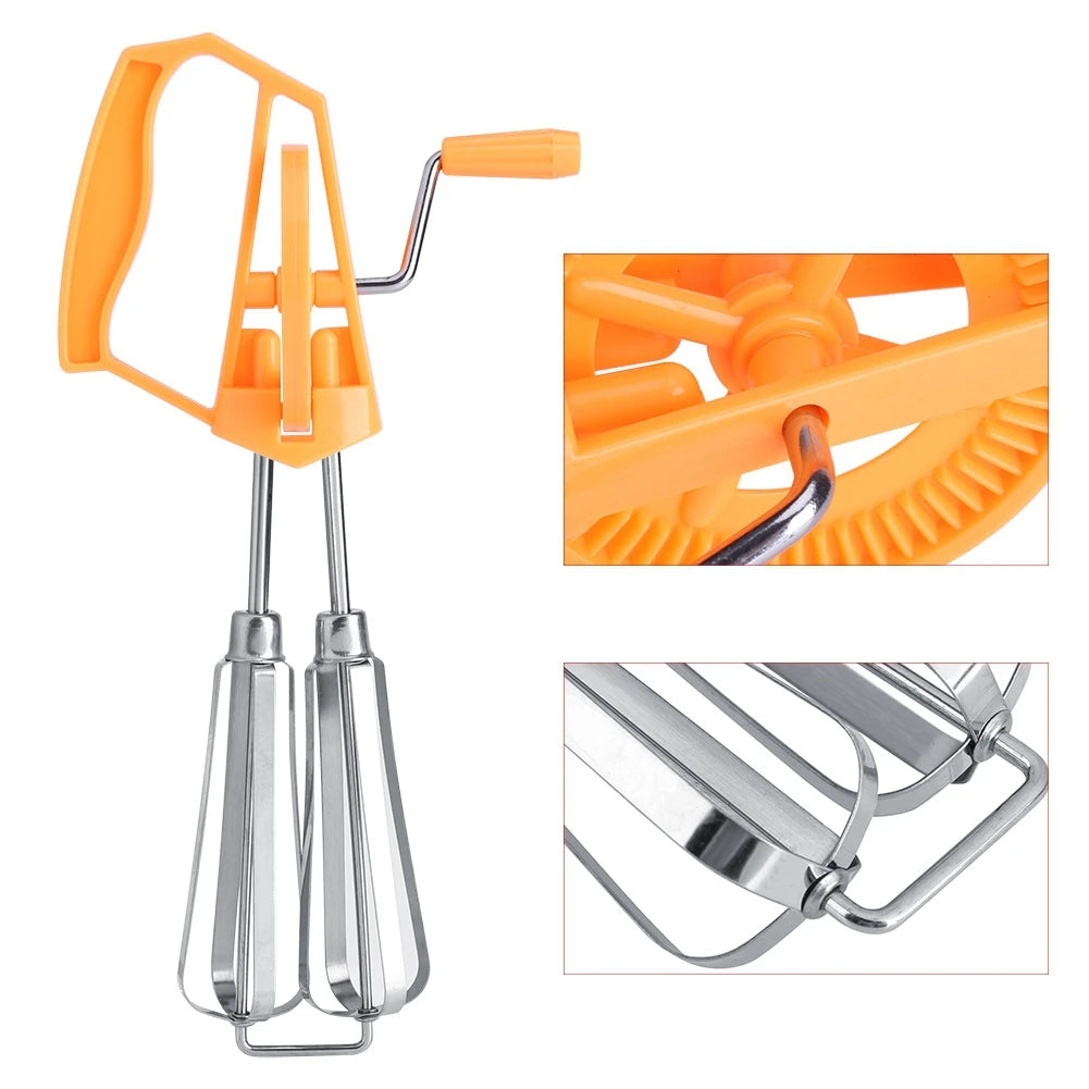 Eier-Schläger Handmixer aus Edelstahl für Küche und Backen