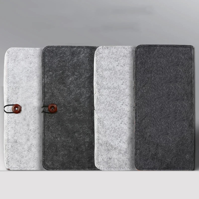 Schutzhülle aus Filz für mobile Geräte mit Fächerfach