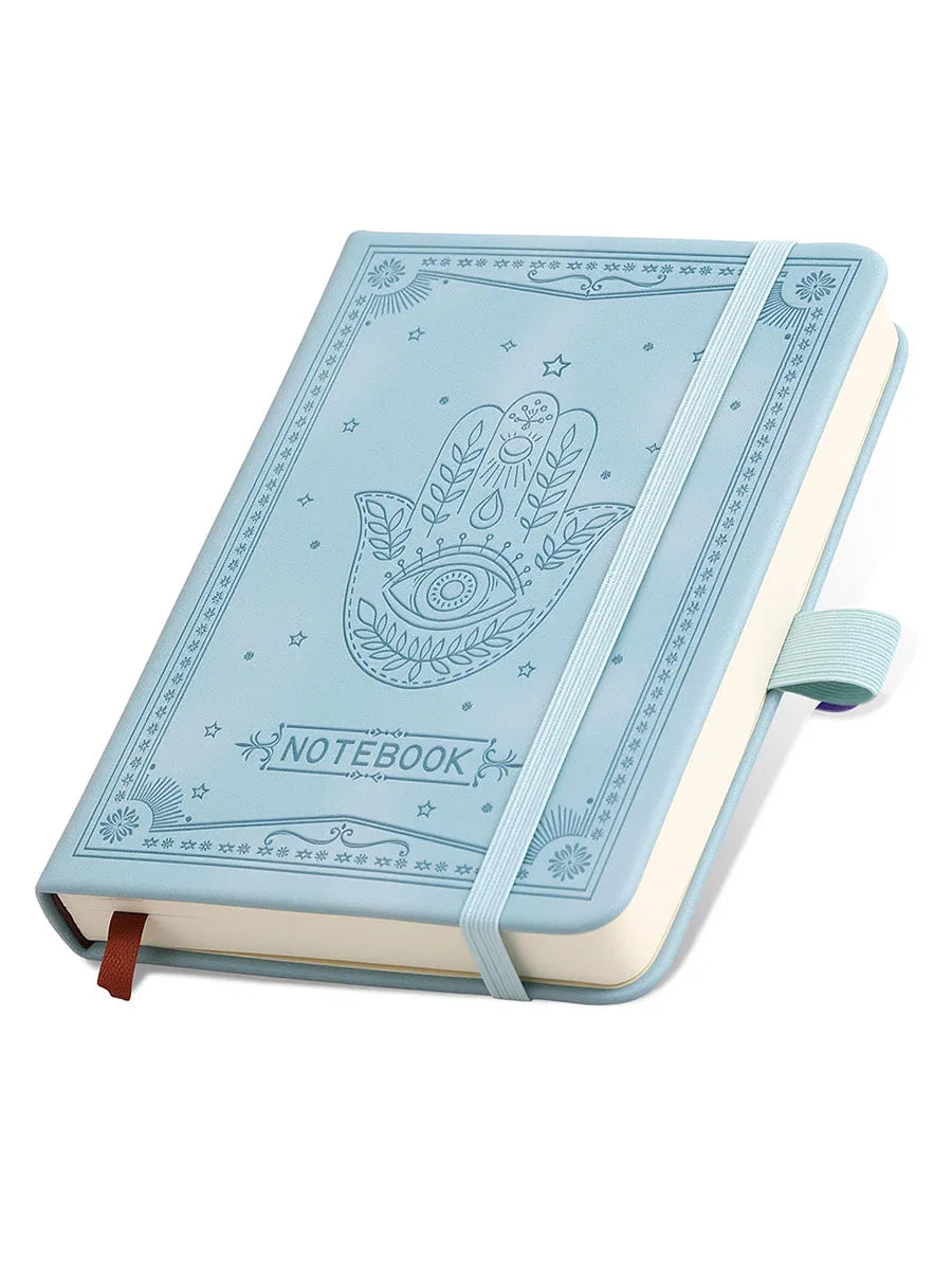 Liniertes A6 Leder-Notizbuch mit Hardcover für stilvolles Schreiben