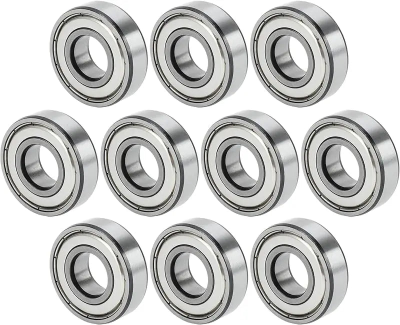 Rillenkugellager 6203ZZ 17 x 40 x 12 mm geschmierte Lager Silber