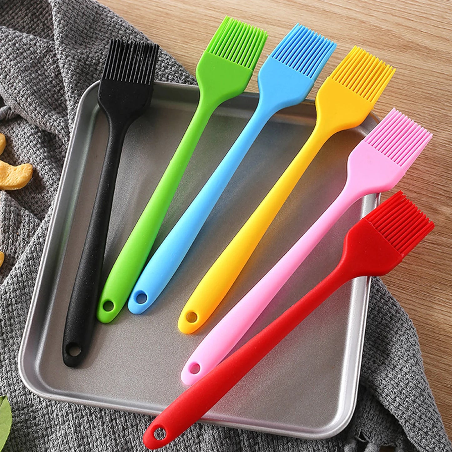 4er Silikonpinsel Set für Backen, Grillen, Kochen – Hitzebeständig - Vielseitig