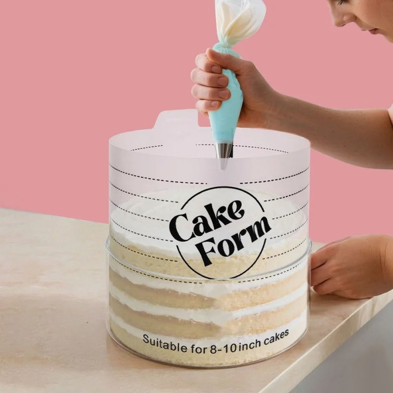 Einstellbarer Rund Kuchenring aus Kunststoff zum Backen