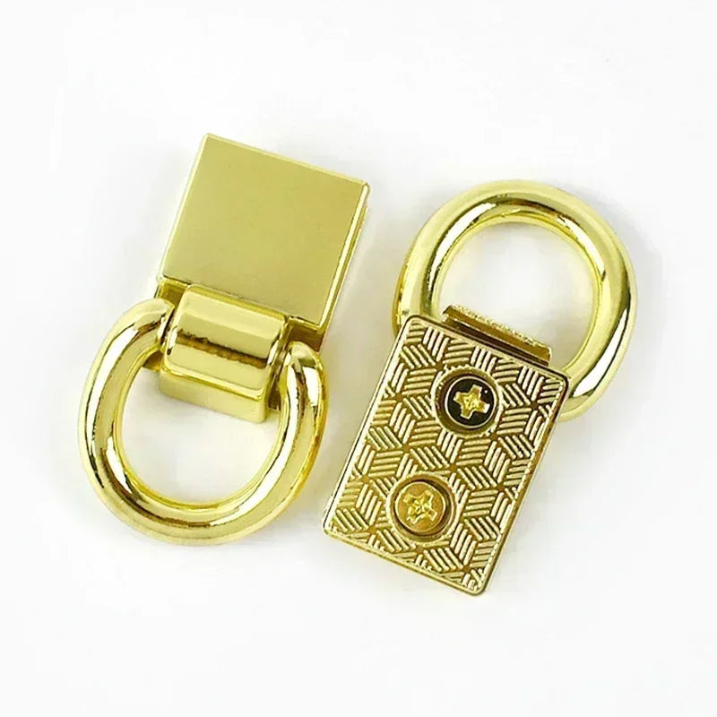 4 oder 8 Metall Clip Schnallen 36x15 mm für Taschengurt und Lederwaren