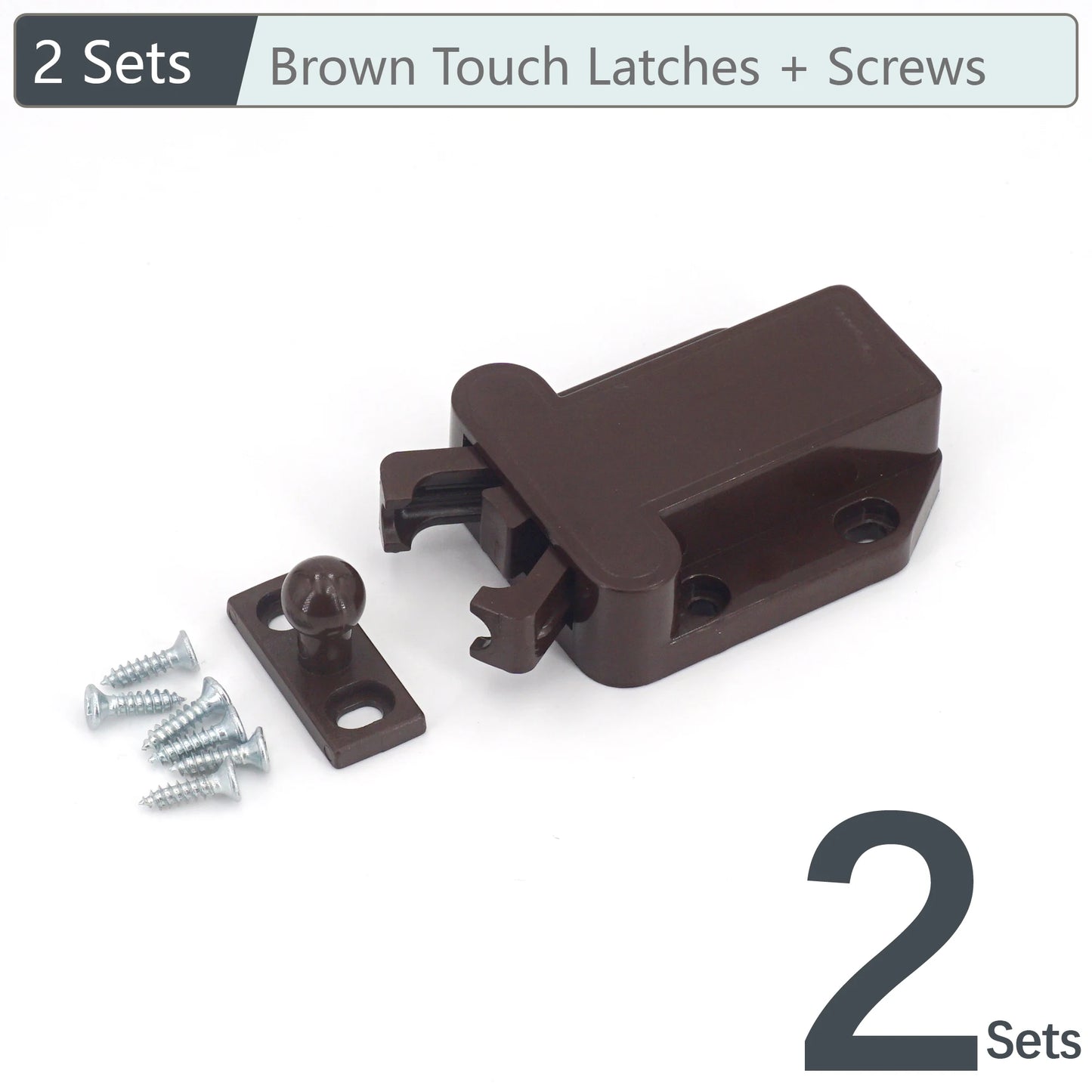 Touch-Riegel Set für grifflose Schranktüren – Push-to-Open Möbel Schranktür