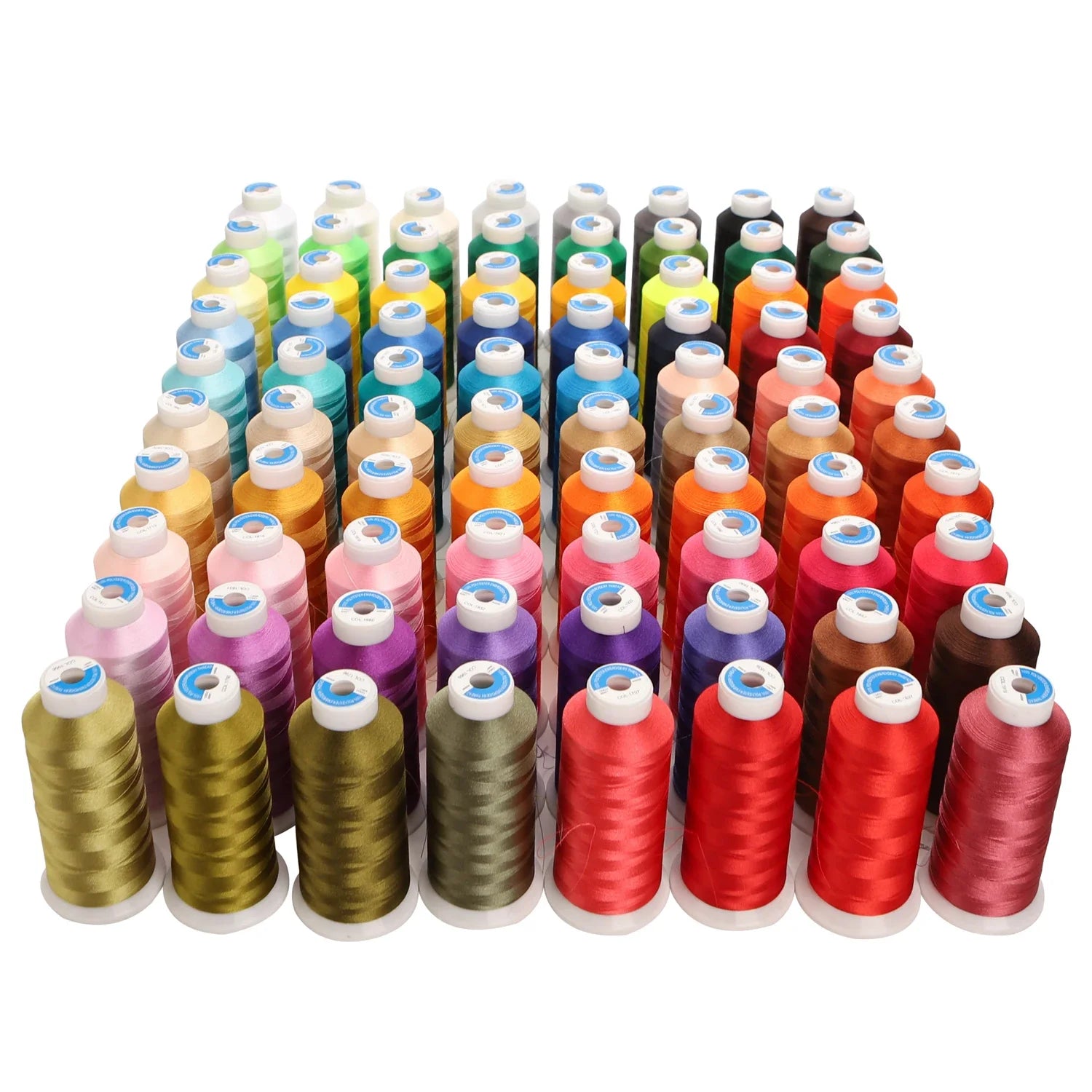 Polyester Stickgarn 80 Farben 4000m Rollen für große Nähmaschinen-Yabubest - Home & More