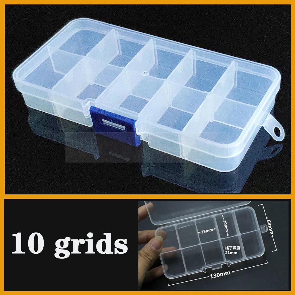 Vielseitiger transparenter Organizer für Kleinteile: Schmuck, Werkzeug, Büro